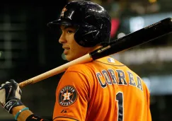 Carlos Correa, en un juego con los Astros