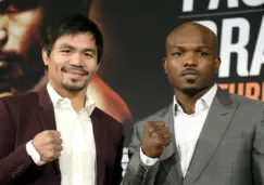 Pacquiao y Bradley, en la presentación de su pelea