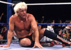 Ric Flair, cansado después de ganar Royal Rumble