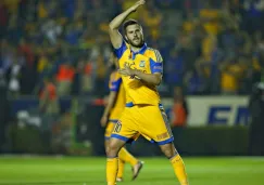 André-Pierre Gignac festejando la victoria de Tigres