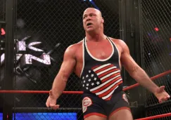 Kurt Angle durante una lucha de TNA