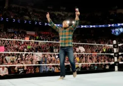 Daniel Bryan durante su depedida de la WWE