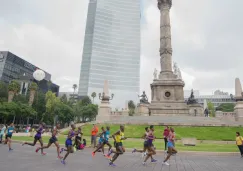 Corredores en el Maratón de la Ciudad de México