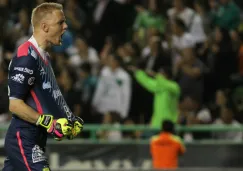 William Yarbrough festeja una anotación de su equipo