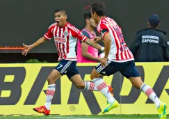 Orbelín Pineda festeja su gol contra Tigres