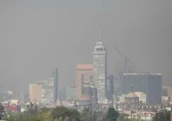 Panorámica de la Ciudad de México con la contingencia ambiental