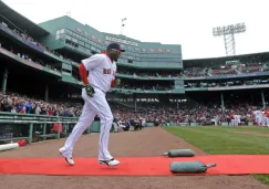 David Ortiz salta al parque para su homenaje