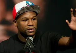 Mayweather en una conferencia de prensa