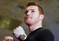 Canelo, durante el evento en el MGM