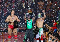 Alberto del Rio, Rey Mysterio y Mistezis ganadores del Mudial de Lucha Libre 2015