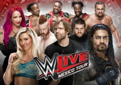 Cartel de la WWE en su visita a México