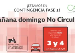 'Hoy No Circula' para este domingo 15 de mayo