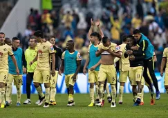 Jugadores de América celebran el pase a Semifinales 