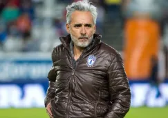 Jesús Martínez, en la cancha del Estadio Hidalgo