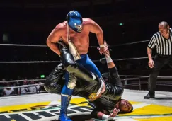 Blue Demon Jr. durante una lucha