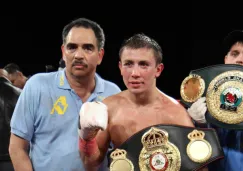 El entrenador mexicano junto a su pupilo 'GGG'