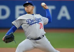 Urías durante el juego contra los Mets