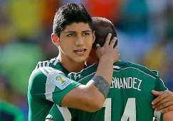 Alan Pulido durante el Mundial de Brasil 2014