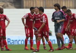 Los jugadores de Tijuana durante un partido