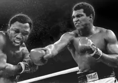 Muhammad Ali en una pelea con Joe Frazier