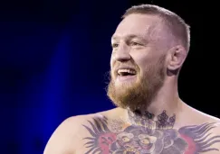 Conor McGregor durante una ceremonia de pesaje