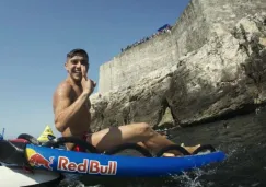 Paredes, durante un evento de Red Bull