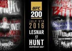 El promocional de la pelea estelar del UFC 200 entre Lesnar y Hunt