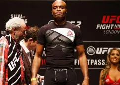 Anderson Silva durante un pesaje de UFC