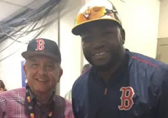 AMLO compartió una imagen con 'Big Papi' de Red Sox