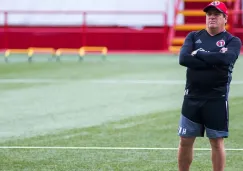 Miguel Herrera durante un entrenamiento de Xolos