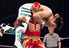 Gran Metalik en su primera lucha en el WCW