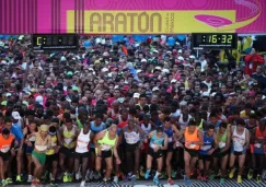 Competidores se alistan para iniciar su recorrido en el Maratón del 2015