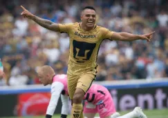 Javier Córetes celebra su gol contra León en la Jornada 3 del Apertura 2016