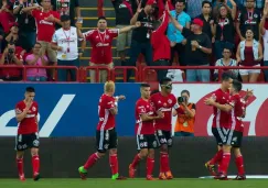 Xolos celebra uno de sus goles frente a Chivas