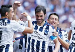 José Maria Basanta festeja su gol contra los Rayos de Necaxa