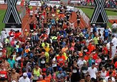 Corredores durante el Maratón de la CDMX 2015