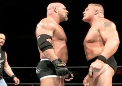 Brock Lesnar y Goldberg en Wrestlemania XX