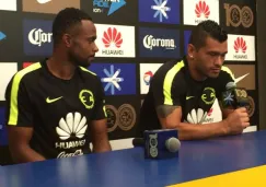 Samudio y Da Silva durante conferencia de prensa 