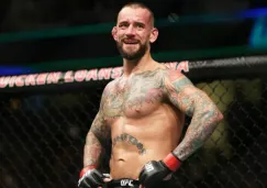 CM Punk durante su primera pelea en UFC