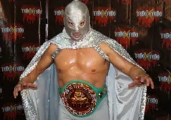 Hijo del Santo en un evento de 'Todo por el todo'