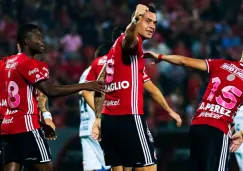 Caraglio celebra el gol del triunfo contra Jaguares