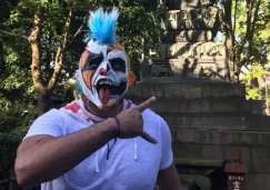 Psycho Clown en su visita al Templo Asakusa Kannon