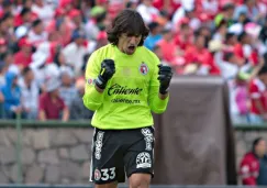 Vilar celebra un gol con Tijuana