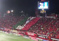 Mosaico de la afición de Tijuana en el Caliente