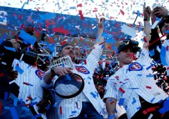 Los Cubs celebran el campeonato en la Serie Mundial