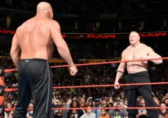 Brock Lesnar cara a cara contra Goldberg