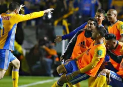 Gignac celebra de manera muy especial su gol contra León