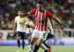 Manuel Iturra, durante el juego Necaxa vs América en la J10 del A2016