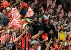 Aficionados al Necaxa durante un partido