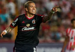 Dayro Moreno celebra un gol con Tijuana